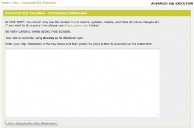 Advanced SQL Execution for VPCart - BYZ097