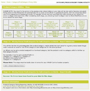 Product/Category Fixing/Reporting Utils for VPCart - BYZ055