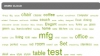 Tag Cloud (Word Cloud) Generator/Display for VPASP - BYZ174